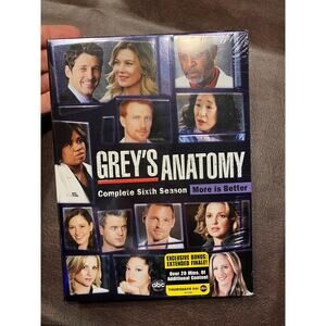 Grey's Anatomy: The Complete Sixth Season DVD Set Exclusive Extended Finale‎ New